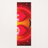 Tapis De Yoga Glowing Heart Eyes Emotion (Devant)
