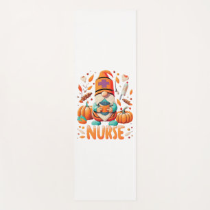 Tapis De Yoga Gnomes Infirmière de Thanksgiving Fall Scruter