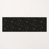 Tapis De Yoga Gold Flakes Noir (Devant (Horizontal))