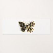 Tapis De Yoga Gold flower Butterfly with Black Orchid (Dos (Horizontal))