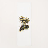 Tapis De Yoga Gold flower Butterfly with Black Orchid (Devant)