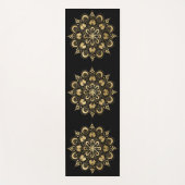 Tapis De Yoga Gold Mandala Motif Black Boho (Devant)