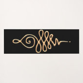 Tapis De Yoga Gold Unalome  (Dos (Horizontal))