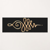 Tapis De Yoga Gold Unalome  (Devant (Horizontal))