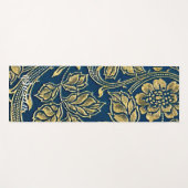 Tapis De Yoga Golden Blue Elegance (Devant (Horizontal))