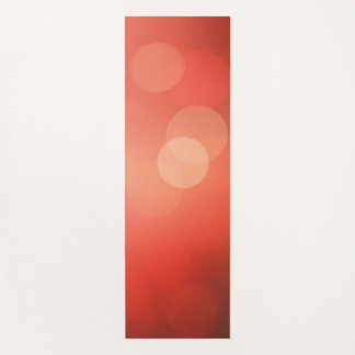 Tapis De Yoga Golden Bokeh sur Orange Red