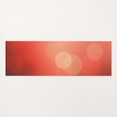 Tapis De Yoga Golden Bokeh sur Orange Red (Devant (Horizontal))