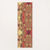 Tapis De Yoga Golden Red African Print Art Design (Devant)