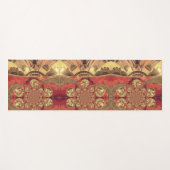 Tapis De Yoga Golden Red African Print Art Design (Devant (Horizontal))