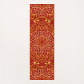 Tapis De Yoga Golden Red Mandala (Devant)