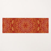 Tapis De Yoga Golden Red Mandala (Devant (Horizontal))