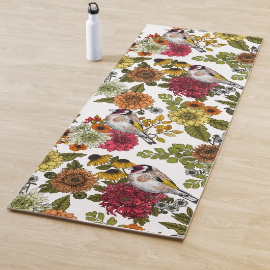 Tapis De Yoga Goldfinches dans le jardin (En situation)