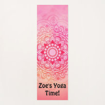 Good Vibes Mandala Yoga Mat Personnalisé