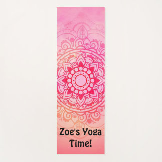 Tapis De Yoga Good Vibes Mandala Yoga Mat Personnalisé