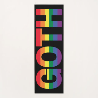 Tapis De Yoga Goth LGBTQ+ Arc-en-ciel