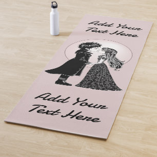Tapis De Yoga Gothique Emo Enfants Kiss Valentine's Day