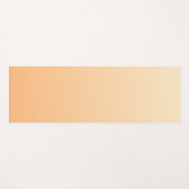 Tapis De Yoga Gradient de couleur jaune clair et orange (Devant (Horizontal))
