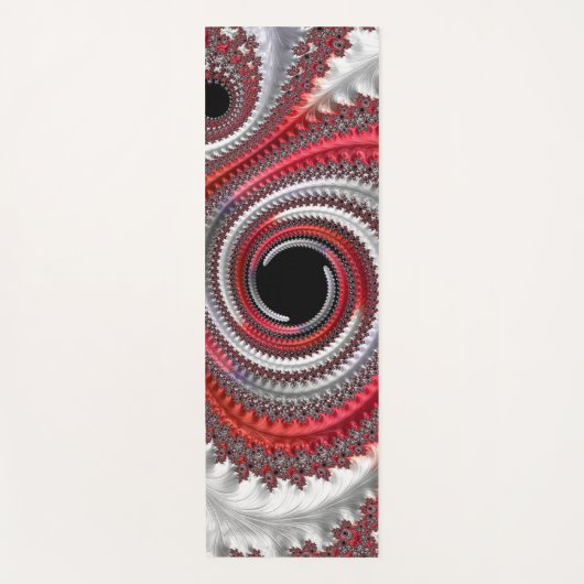 Tapis De Yoga Gradient noir abstrait (Devant)