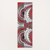 Tapis De Yoga Gradient noir abstrait (Dos)