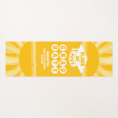 Tapis De Yoga Graduation Retro Sunshine (Devant (Horizontal))