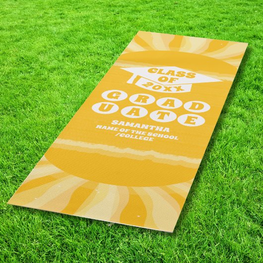 Tapis De Yoga Graduation Retro Sunshine