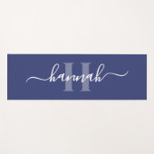 Tapis De Yoga Grand monogramme féminin script (Devant (Horizontal))