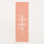 Tapis De Yoga Grand monogramme féminin script (Devant)