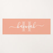 Tapis De Yoga Grand monogramme féminin script (Devant (Horizontal))