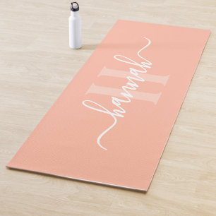 Tapis De Yoga Grand monogramme féminin script