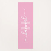 Tapis De Yoga Grand monogramme féminin script (Devant)
