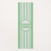 Tapis De Yoga Granny Camp Retro Texte vert (Devant)