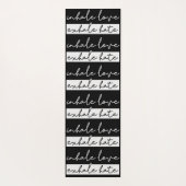 Tapis De Yoga Graphique à double face Inhale Love Exhale Hate (Dos)