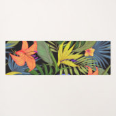 Tapis De Yoga Graphique de fleur d'Aloha de Hawaii tropical (Dos (Horizontal))