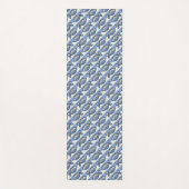 Tapis De Yoga Gras rétro poisson bleu (Devant)
