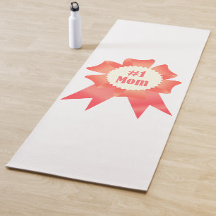 Tapis De Yoga Gratitude Numéro Une maman lauréat du prix ruban