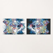 Tapis De Yoga Gray Wolf Yoga Mat - Wolf Head Yogamat (Devant (Horizontal))