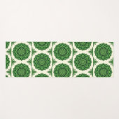 Tapis De Yoga Green Mandala (Devant (Horizontal))