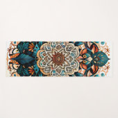 Tapis De Yoga Green Mandala Harmony Yoga Mat (Un Côté) (Devant (Horizontal))