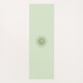 Tapis De Yoga Green Om & Mandala Vibes d'esprit positif & Vie (Dos)