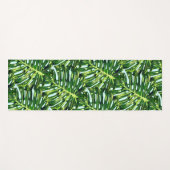 Tapis De Yoga Green Tropical Feuille Yoga Mat (Devant (Horizontal))
