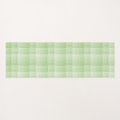 Tapis De Yoga Green White Checker Abstract Pattern (Dos (Horizontal))