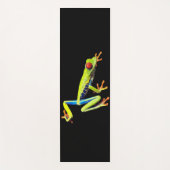 Tapis De Yoga Grenouille à feuilles rouges (Devant)
