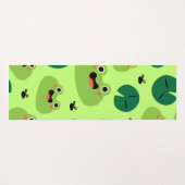 Tapis De Yoga Grenouille drôle (Dos (Horizontal))