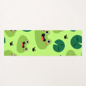 Tapis De Yoga Grenouille drôle (Devant (Horizontal))