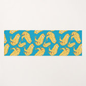 Tapis De Yoga Grenouille jaune (Devant (Horizontal))