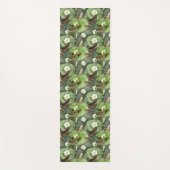 Tapis De Yoga Grenouilles vert et blanc nénuphars (Devant)