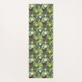 Tapis De Yoga Grenouilles vert et blanc nénuphars (Dos)