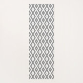 Tapis De Yoga Grey and white diamond pattern (Dos)
