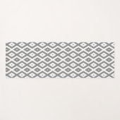 Tapis De Yoga Grey and white diamond pattern (Devant (Horizontal))