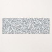 Tapis De Yoga Gris bleu saule Monogramme Yoga Mat (Devant (Horizontal))